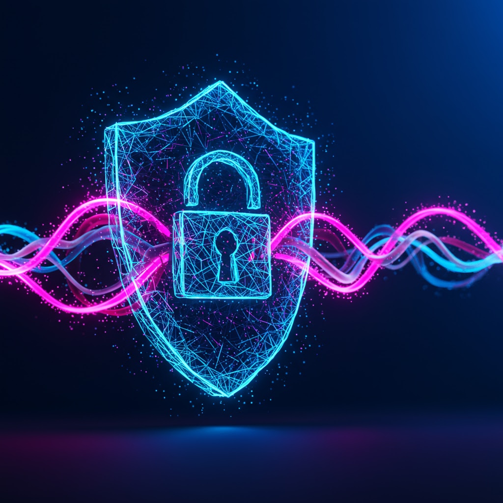 Abstract network security background